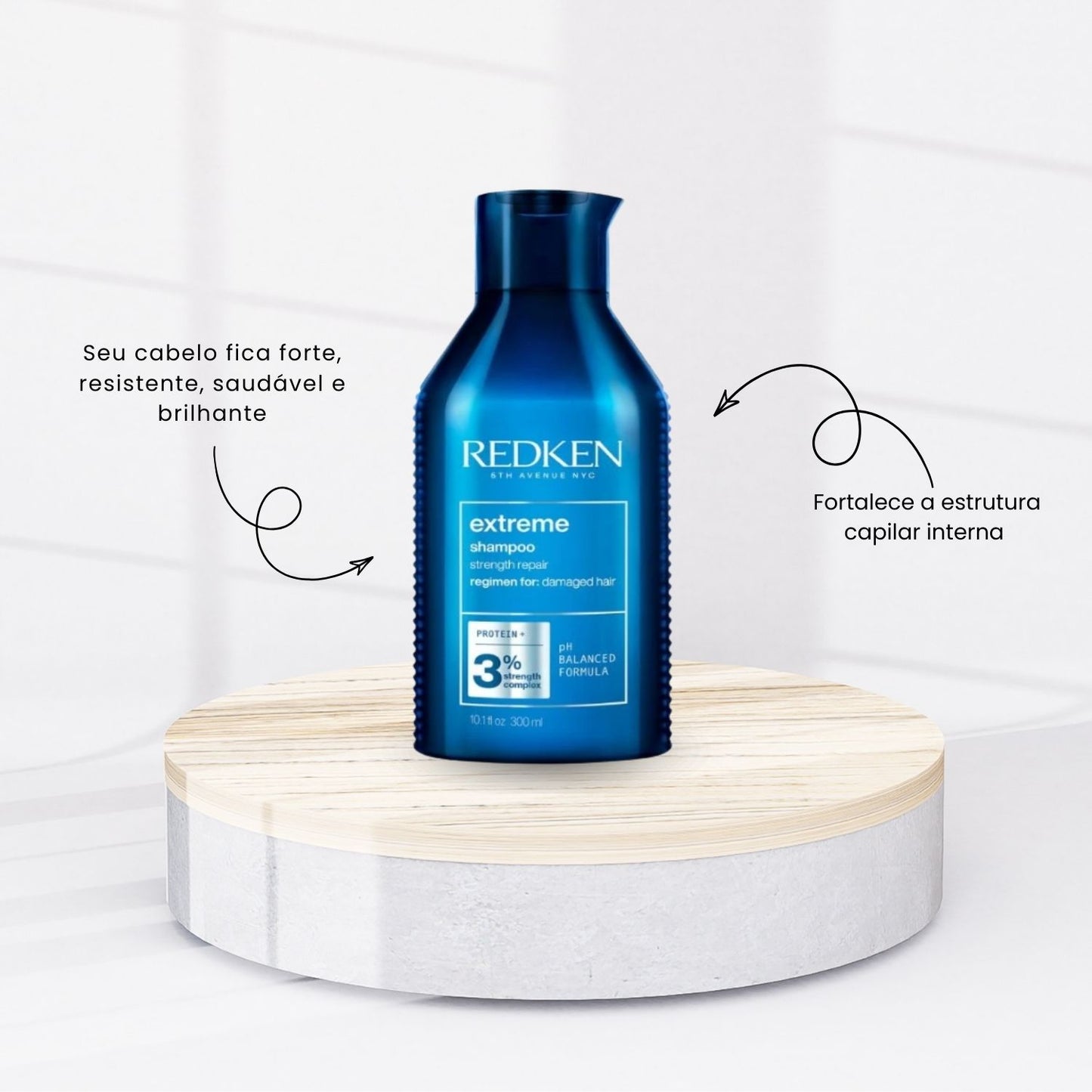 Kit Redken Extreme Shampoo 300 ml + Condicionador 300 ml + Máscara Capilar 500 ml