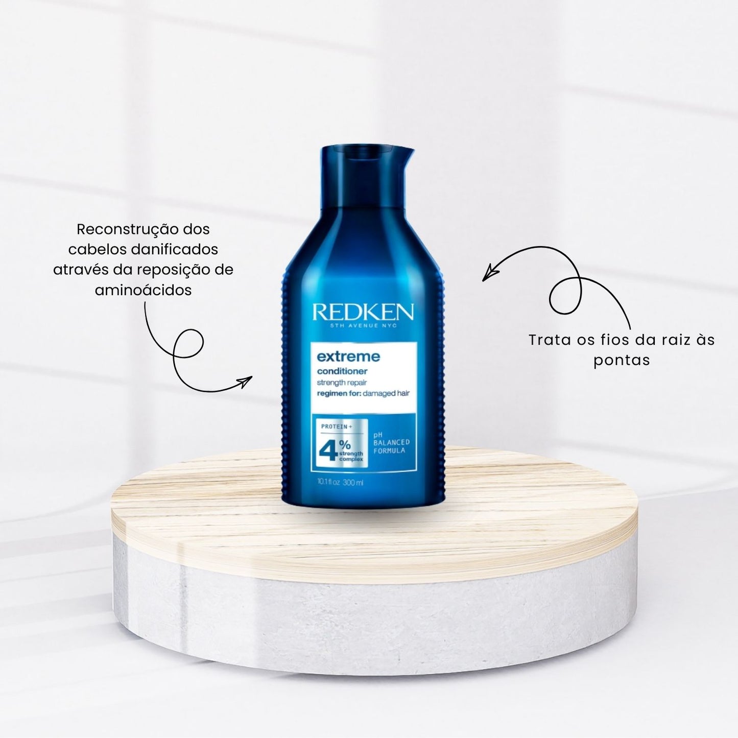 Kit Redken Extreme Shampoo 300 ml + Condicionador 300 ml + Máscara Capilar 500 ml