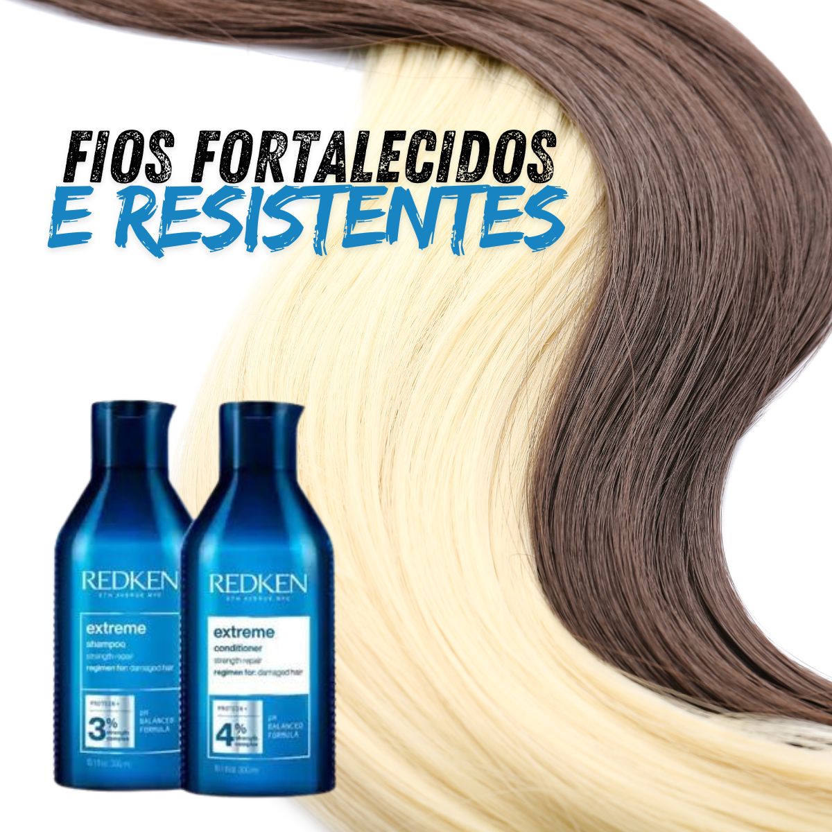 Kit Redken Extreme Shampoo 300 ml + Condicionador 250 ml