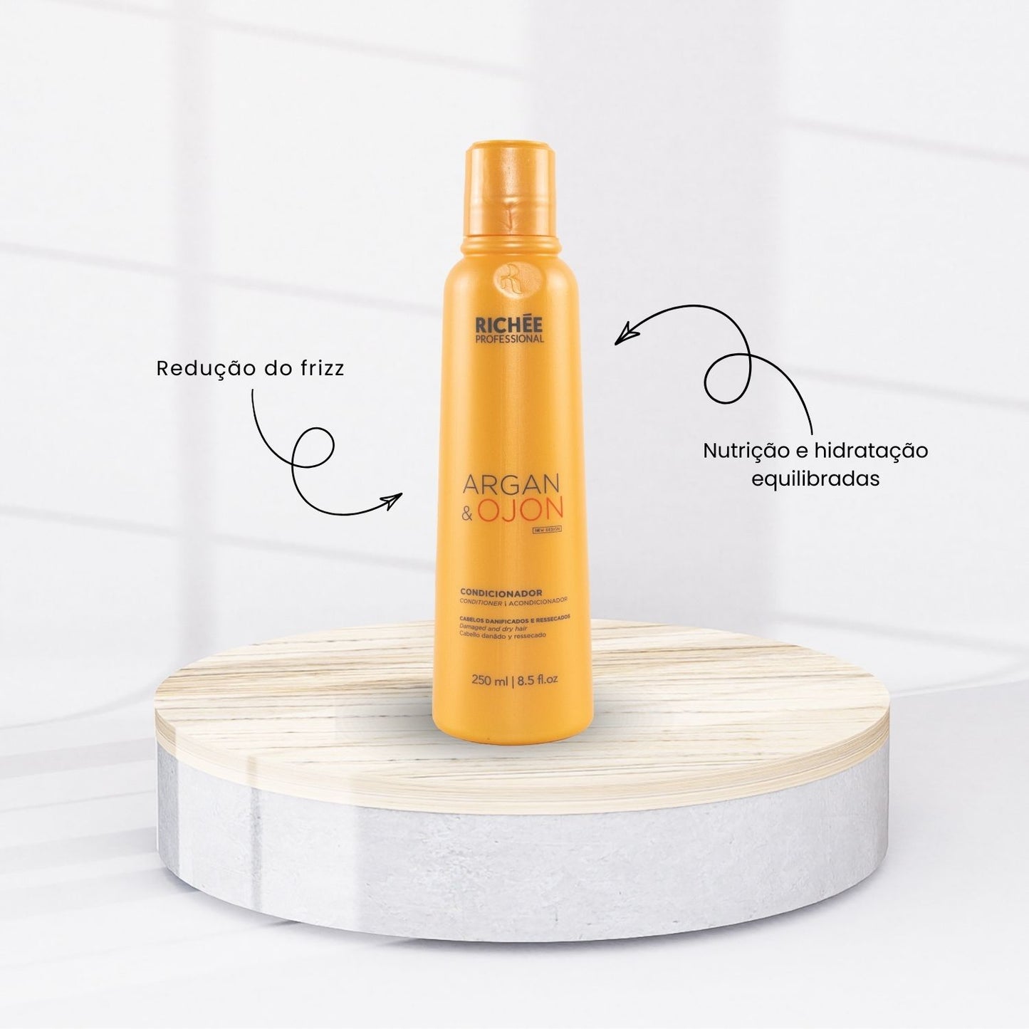 Kit Richée Argan e Ojon Shampoo 250 ml + Condicionador 250 ml + Máscara 150 g