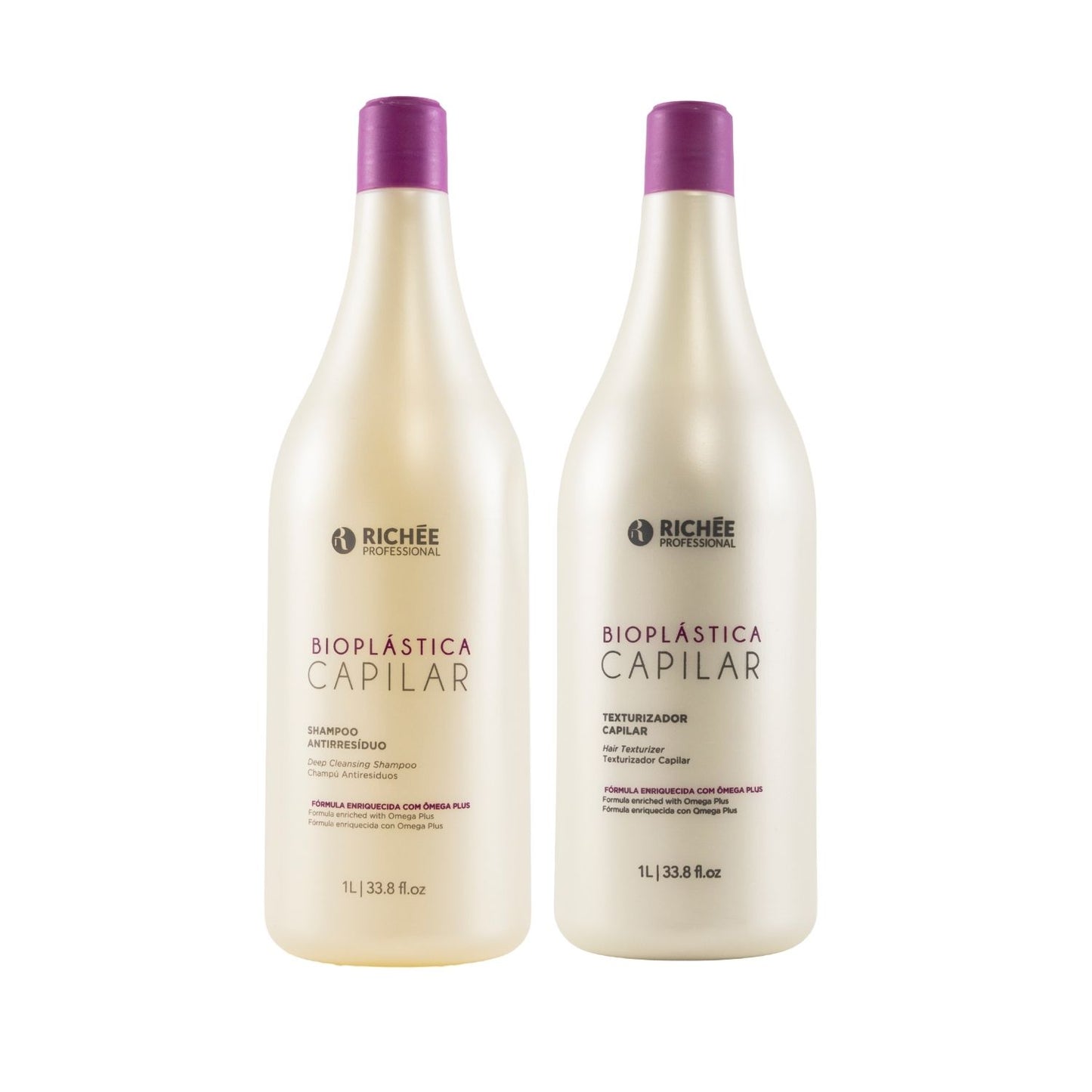 Kit Richée Bioplástica Capilar Escova Progressiva 3 (2 X 1 Litro)