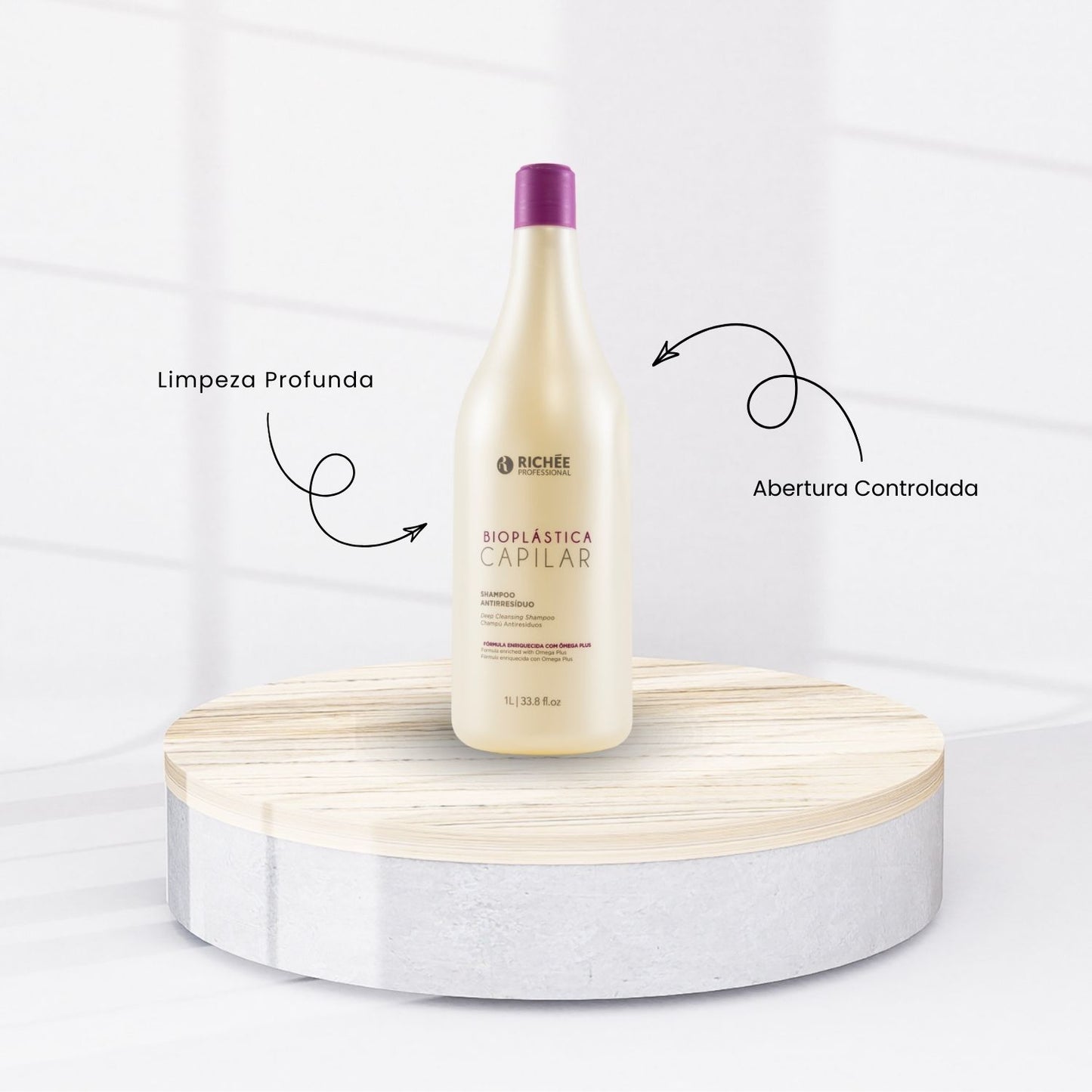 Kit Richée Bioplástica Capilar Escova Progressiva 3 (2 X 1 Litro)