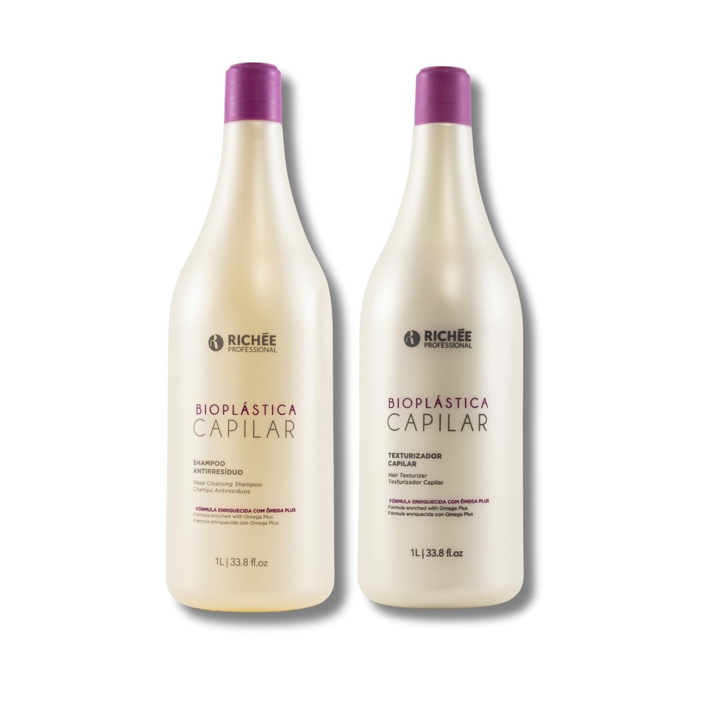 Kit Richée Bioplástica Capilar Escova Progressiva 3 (2 X 1 Litro)