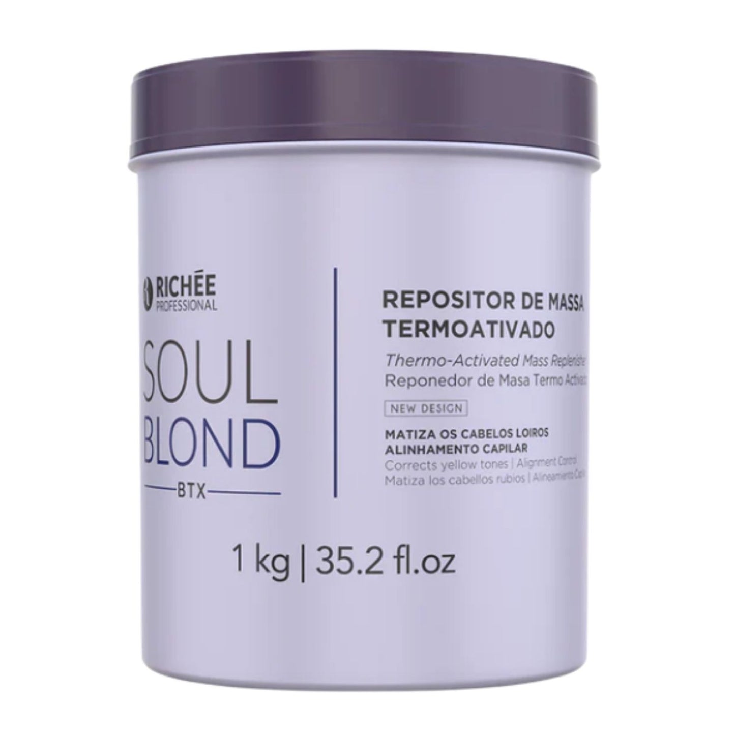 Botox Capilar Capilar Richée Soul Blond Repositor De Massa 1 Kg