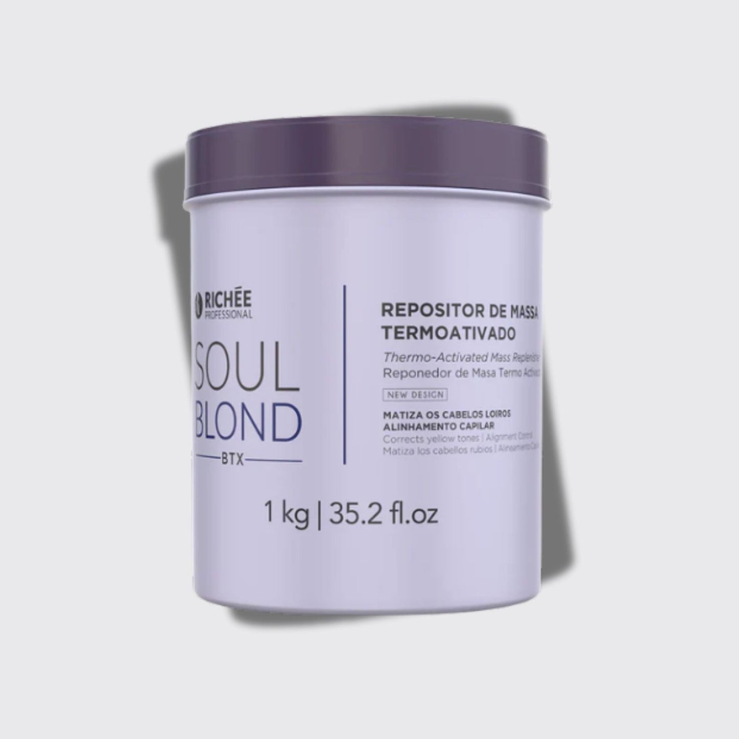 Botox Capilar Capilar Richée Soul Blond Repositor De Massa 1 Kg