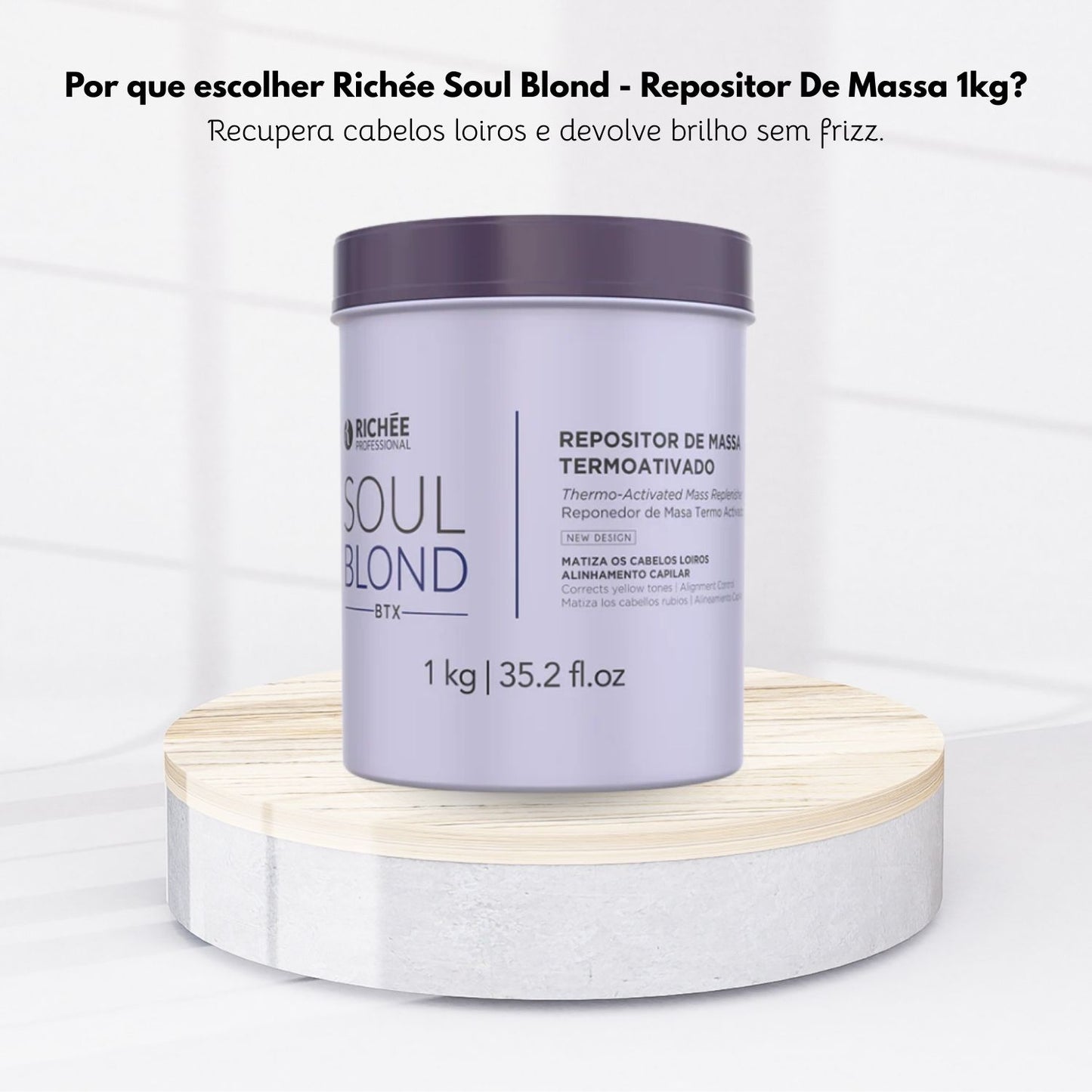 Botox Capilar Capilar Richée Soul Blond Repositor De Massa 1 Kg