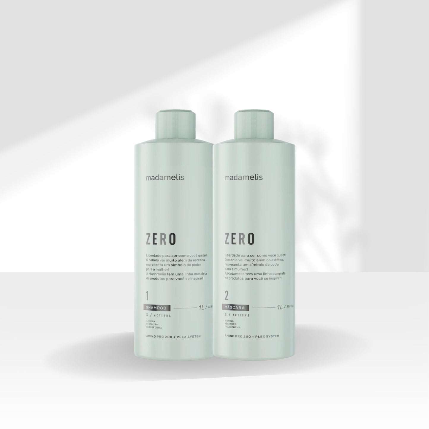Kit Madamelis Zero Escova Progressiva Sem Formol 2 x 1 Litro