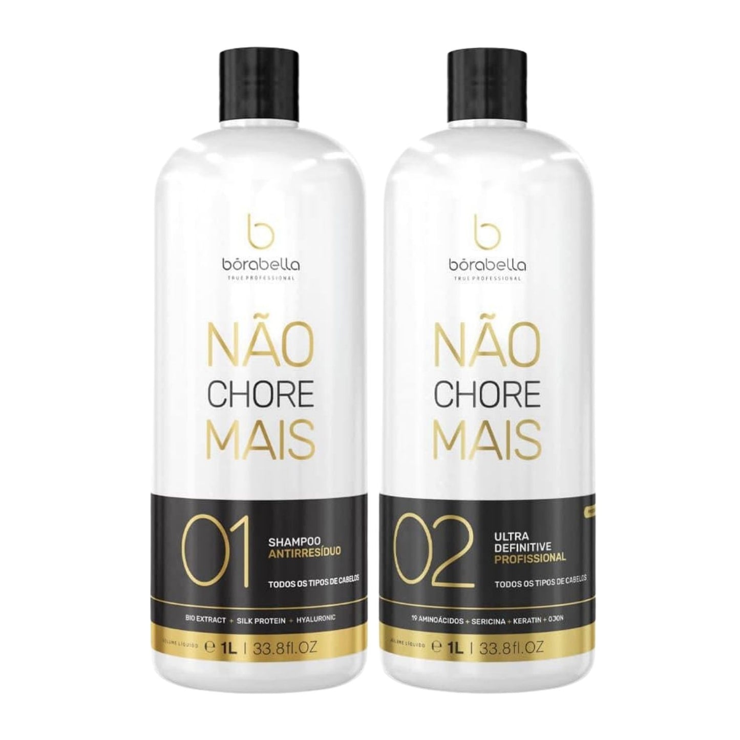 Kit Bórabella Progressiva Não Chore Mais Sem Formol 2 x 1 Litro