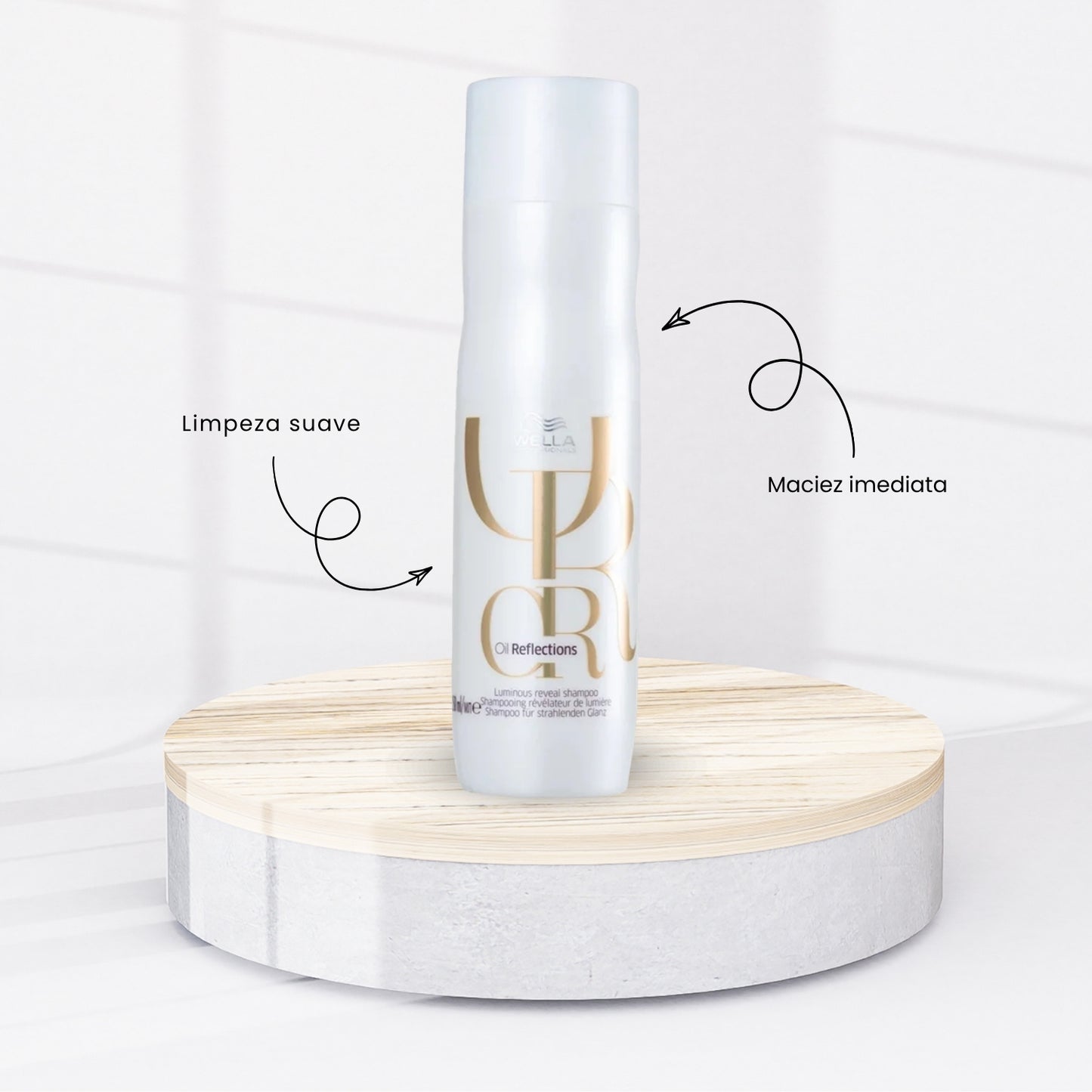 Kit Wella Oil Reflections Shampoo 250 ml + Condicionador 200 ml + Máscara 150 ml + Oleo 100 ml