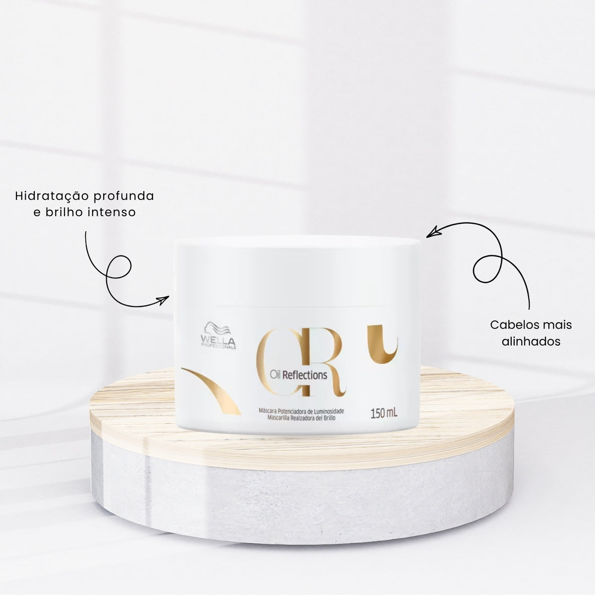 Kit Wella Oil Reflections Shampoo 250 ml + Condicionador 200 ml + Máscara 150 ml + Oleo 100 ml