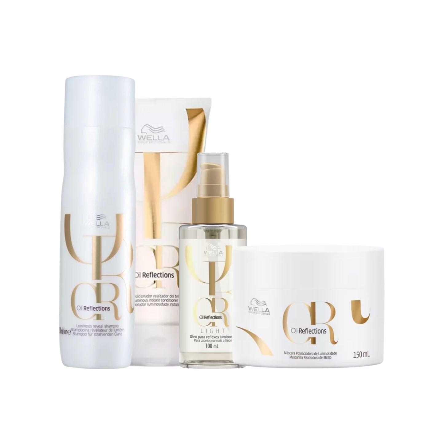 Kit Wella Oil Reflections Completo Light Pequeno