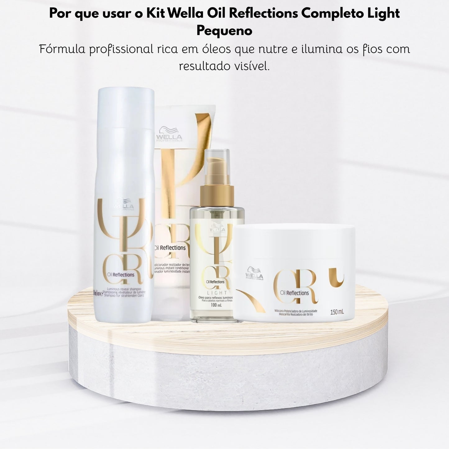 Kit Wella Oil Reflections Completo Light Pequeno
