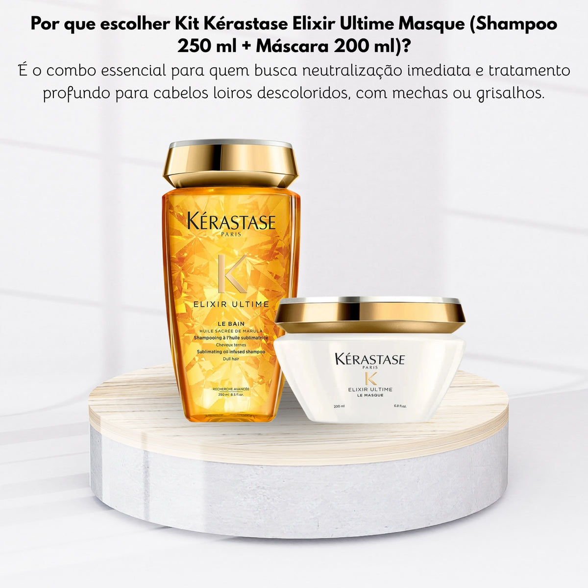 Kit Kérastase Elixir Ultime Masque (Shampoo 250 ml + Máscara 200 ml)