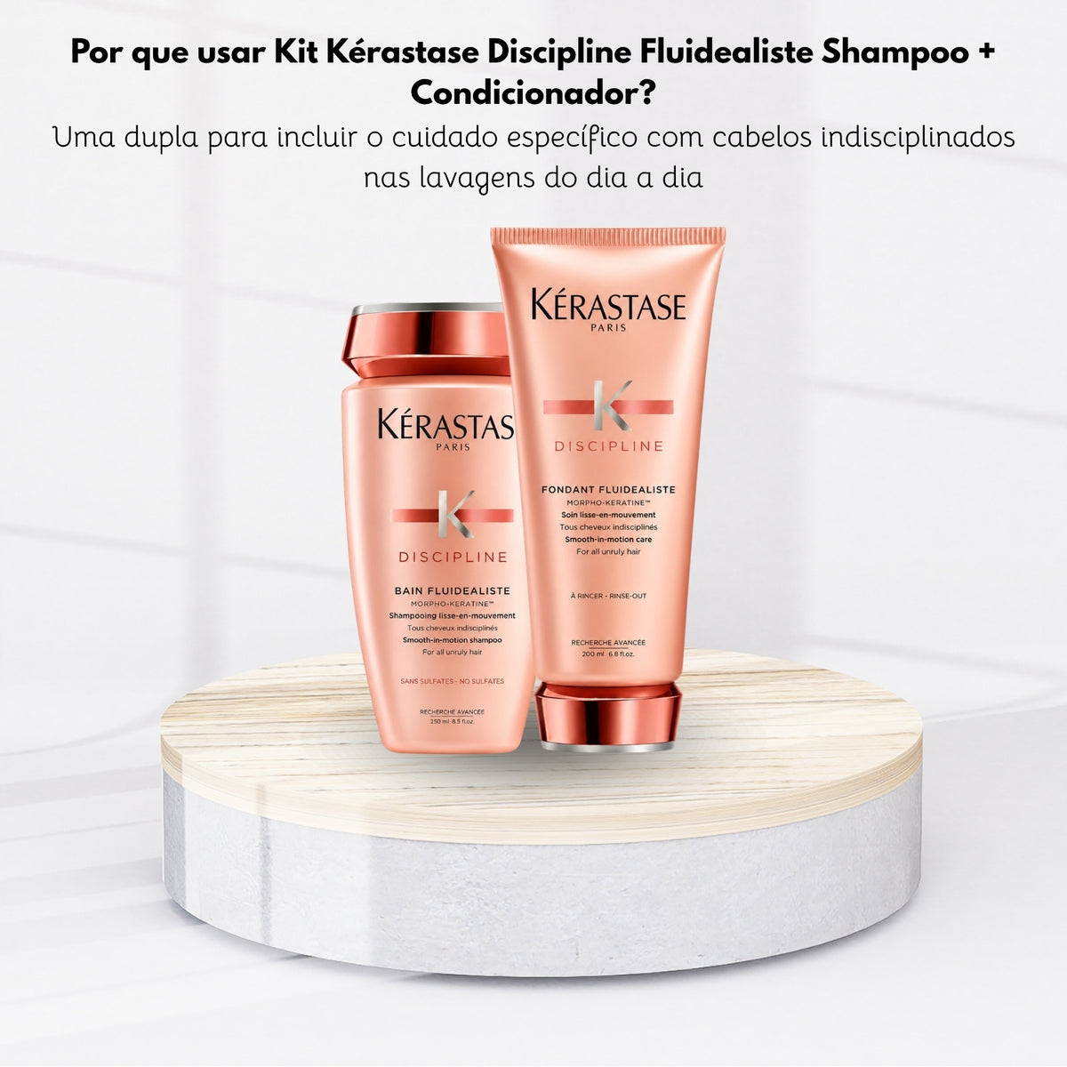 Kit Kérastase Discipline Fluidealiste Shampoo 250 ml + Condicionador 200 ml
