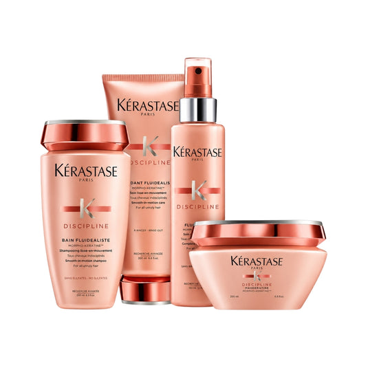 Kit Kérastase Discipline Fluidealiste (Shampoo + Condicionador + Máscara + Leave-in)