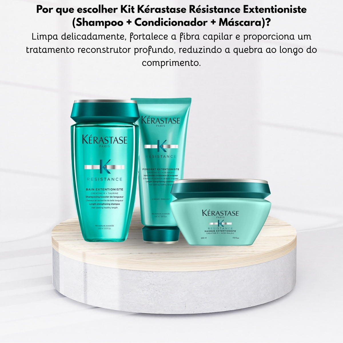 Kit Kérastase Résistance Extentioniste (Shampoo + Condicionador + Máscara )