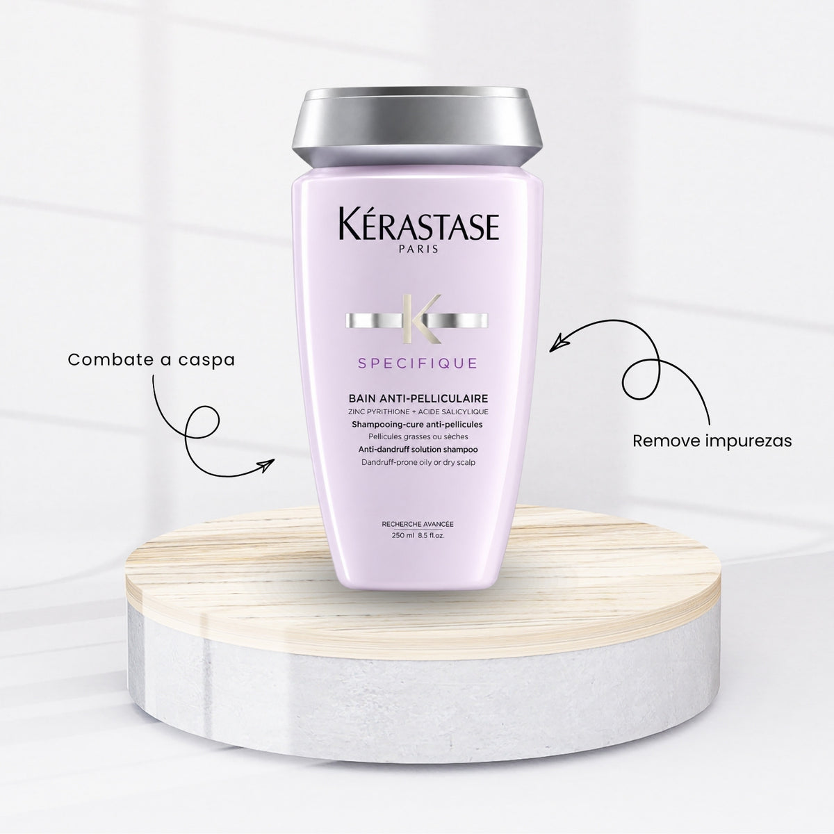 Kit Kérastase Spécifique Antipelliculaire Shampoo 250 ml + Máscara Hydra 200 g