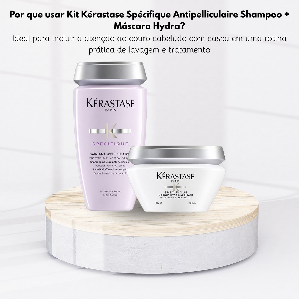Kit Kérastase Spécifique Antipelliculaire Shampoo 250 ml + Máscara Hydra 200 g