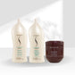 Kit Senscience Silk Moisture Shampoo + Condicionador 1 Litro + Inner Hidratação 500 ml