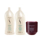 Kit Senscience Silk Moisture Shampoo + Condicionador 1 Litro + Inner Restore Intensif 500 ml
