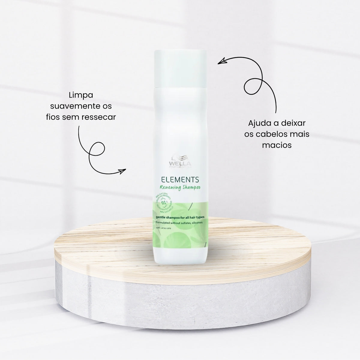 Kit Wella Elements Shampoo 250 ml + Condicionador 200 ml