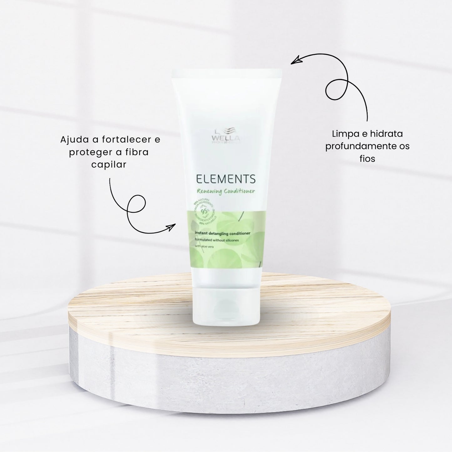 Kit Wella Elements Shampoo 250 ml + Condicionador 200 ml