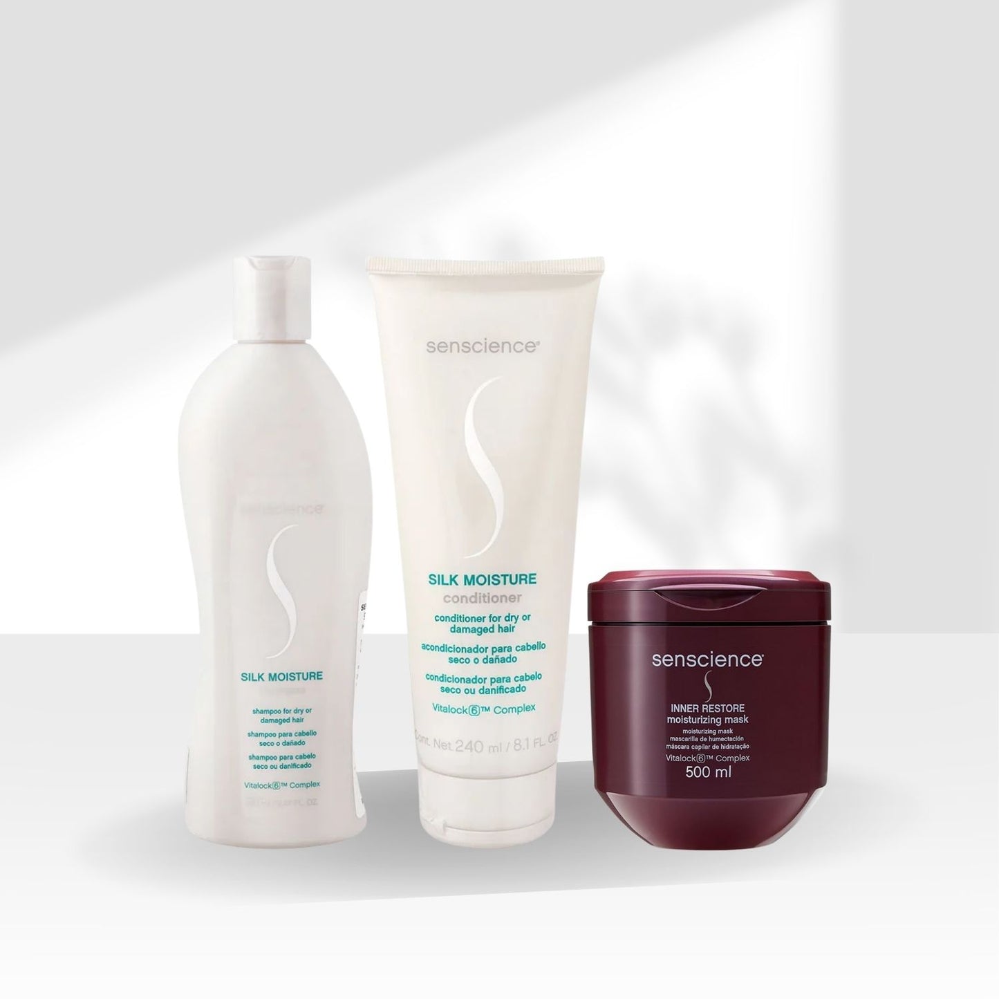 Kit Senscience Silk Moisture Shampoo 280 ml + Condicionador 240 ml + Inner Intensif 500 ml