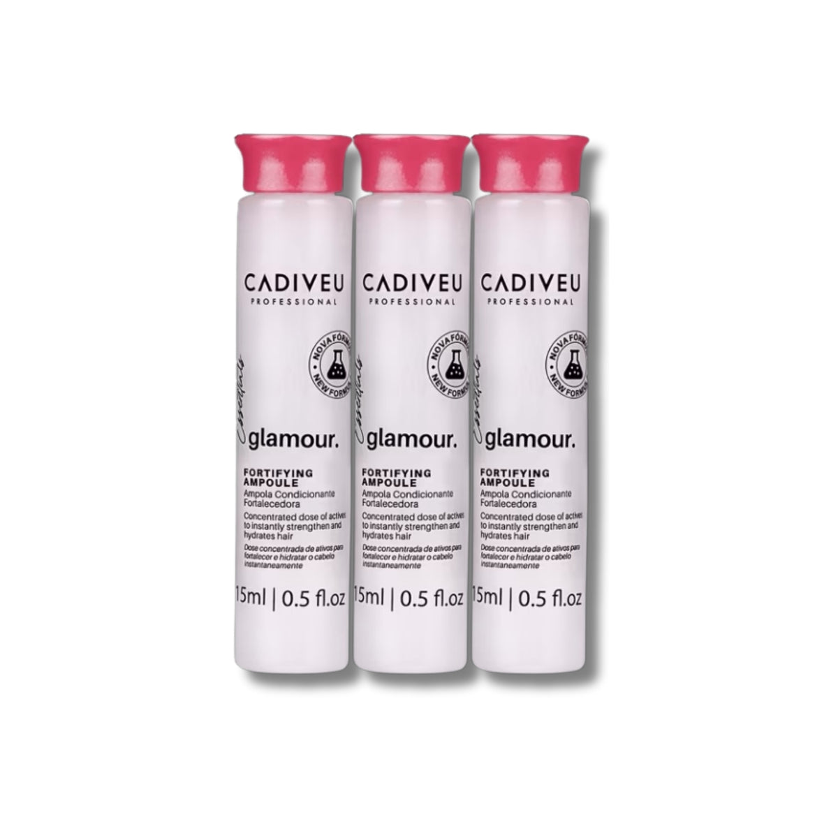 Kit Cadiveu Glamour Essentials Ampola Capilar 3 x 15 ml