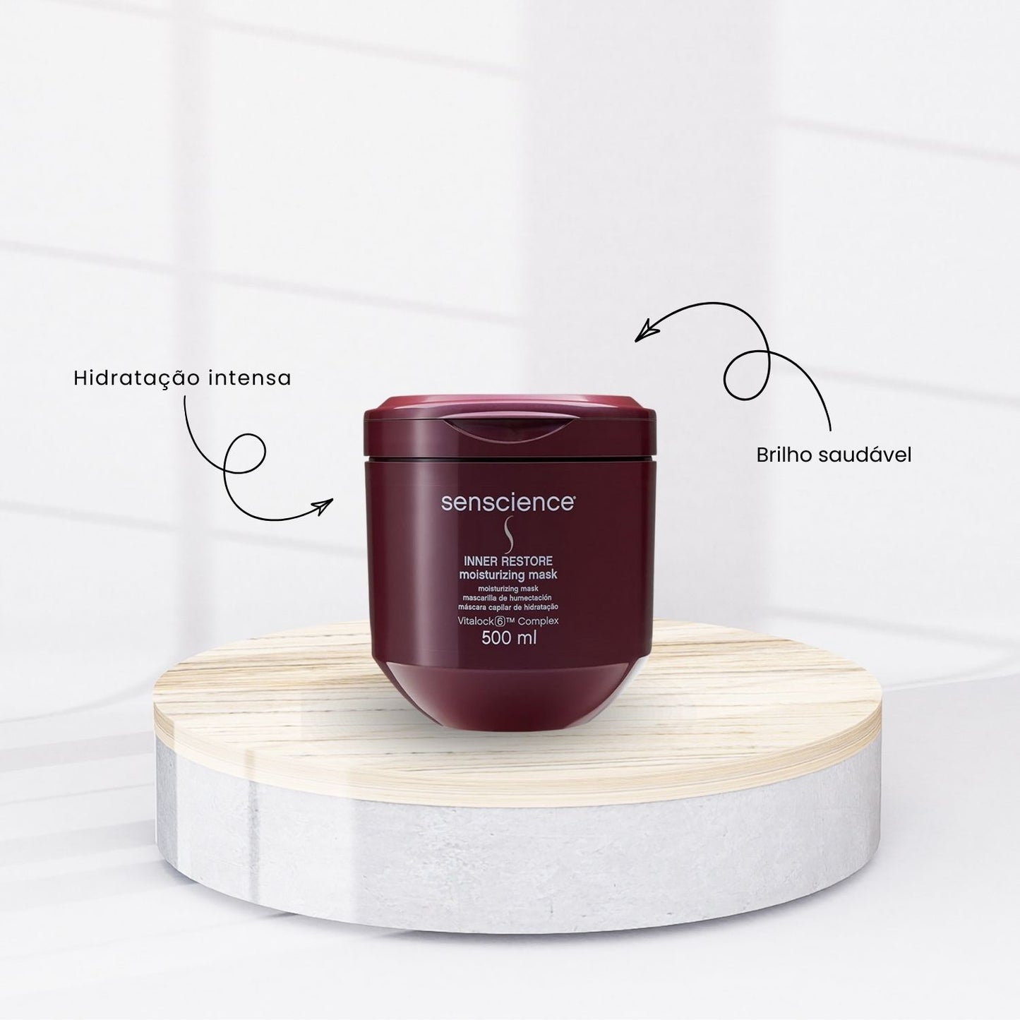 Kit Senscience Silk Moisture Shampoo 280 ml + Condicionador 240 ml + Inner Hidratação 500 ml