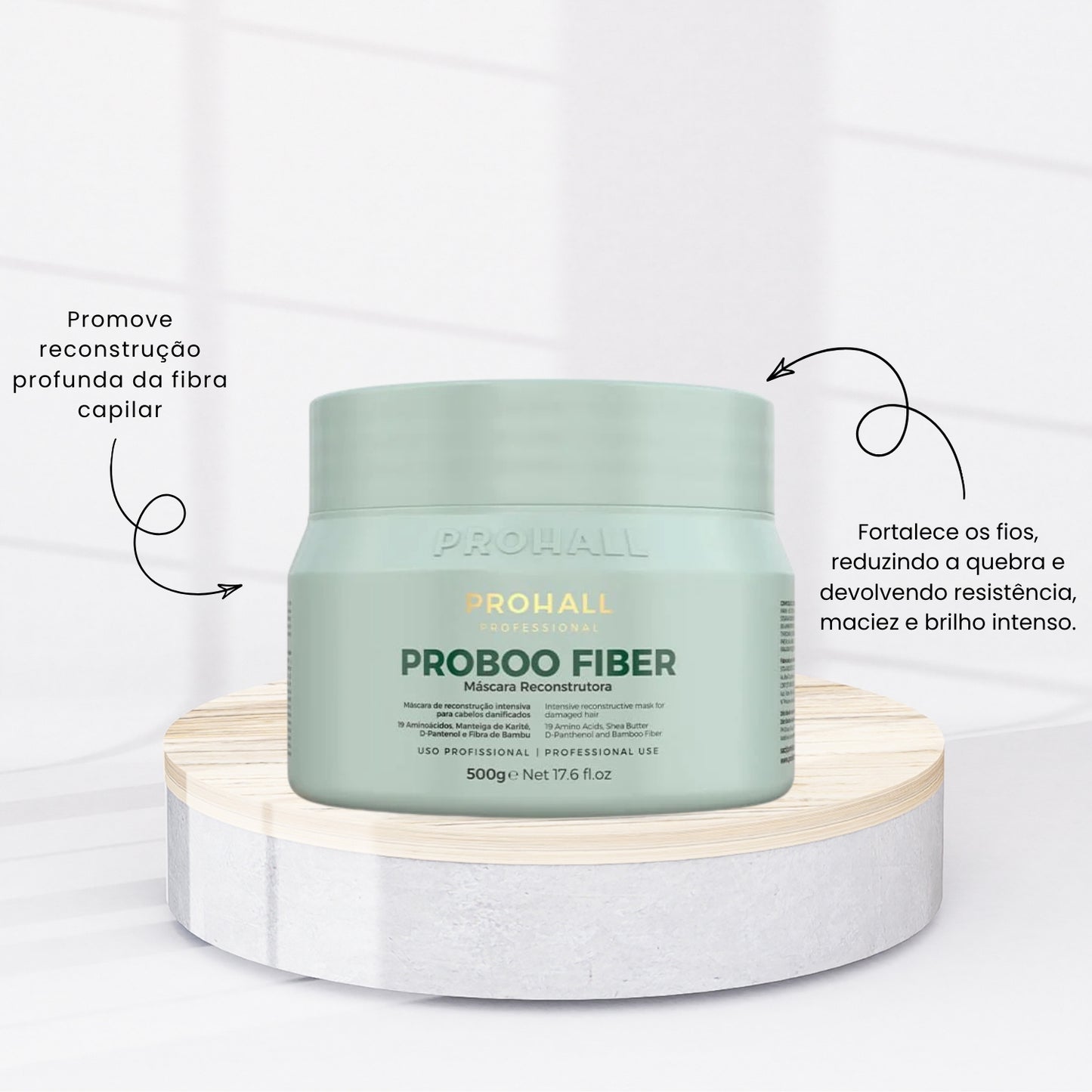 Máscara Prohall Proboo Fiber de Reconstrução 500 g