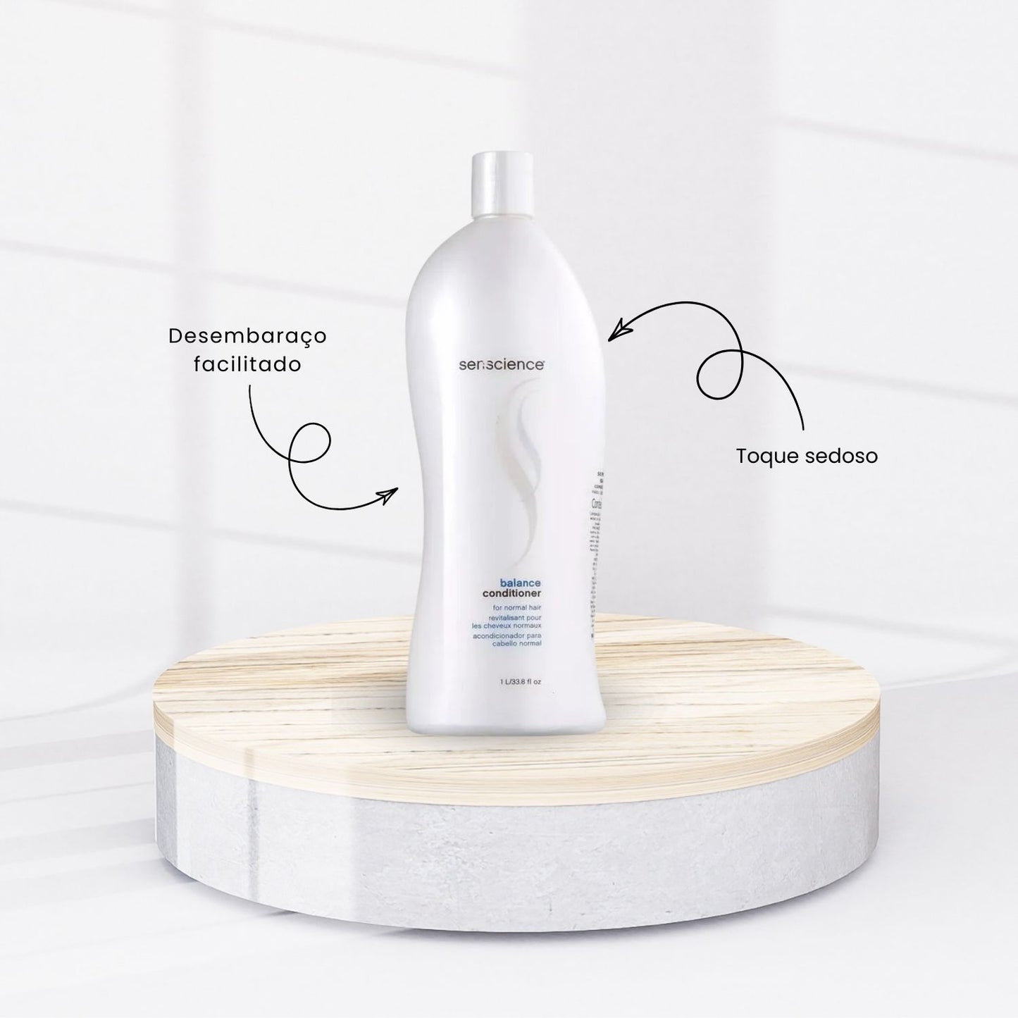 Kit Senscience Balance Shampoo + Condicionador 1 Litro + Inner Hidratação 500 ml