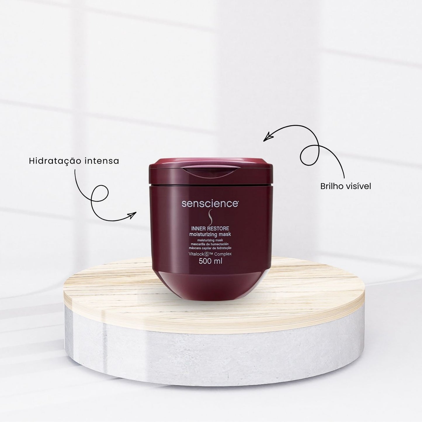 Kit Senscience Balance Shampoo + Condicionador 1 Litro + Inner Hidratação 500 ml