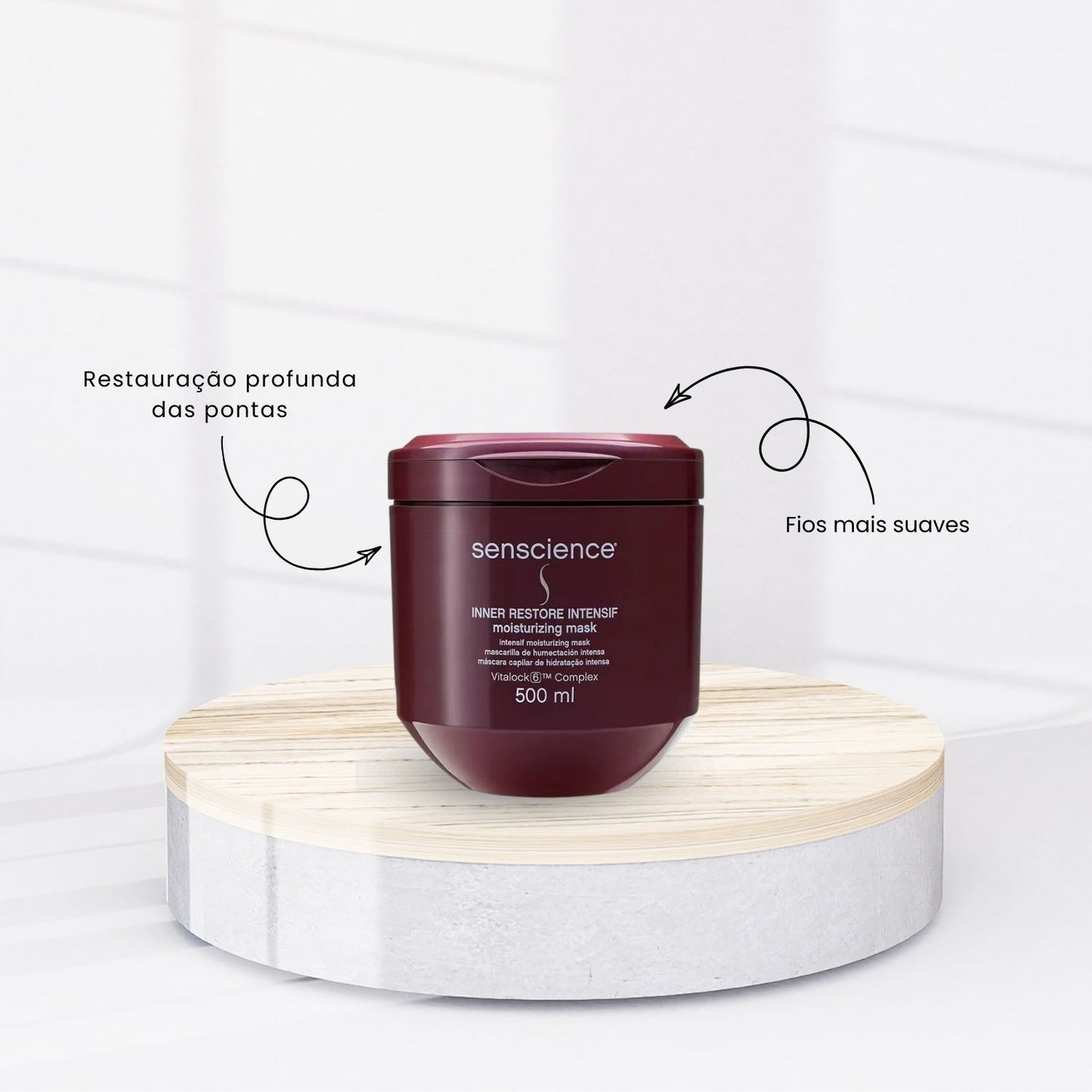 Kit Senscience Balance Shampoo + Condicionador 1 Litro + Inner Restore Intensif 500 ml