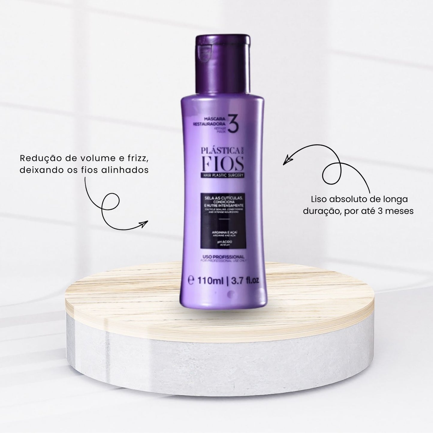 Progressiva Cadiveu Plástica Dos Fios Kit Selagem Térmica 3 x 110 ml