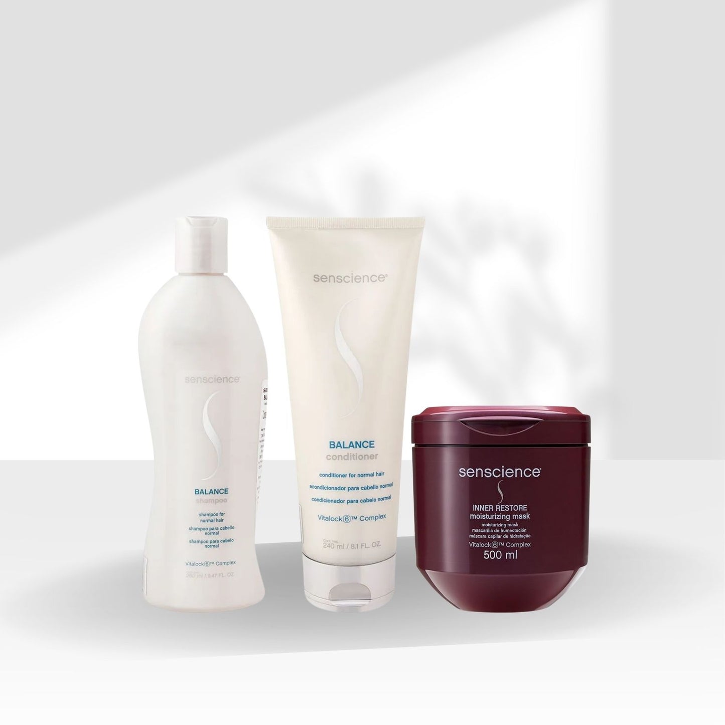 Kit Senscience Balance Shampoo 280 ml + Condicionador 240 ml + Inner Hidratação 500 ml