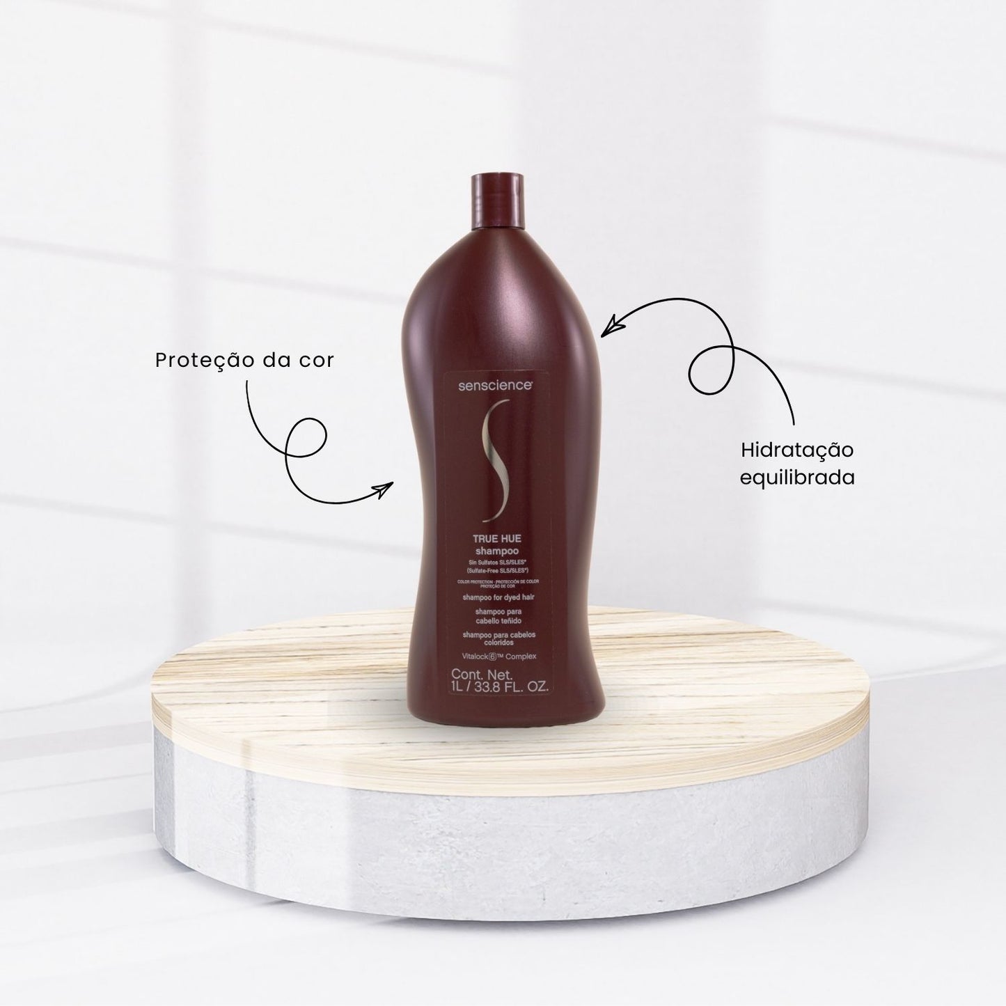 Kit Senscience True Hue Shampoo + Condicionador 1 Litro