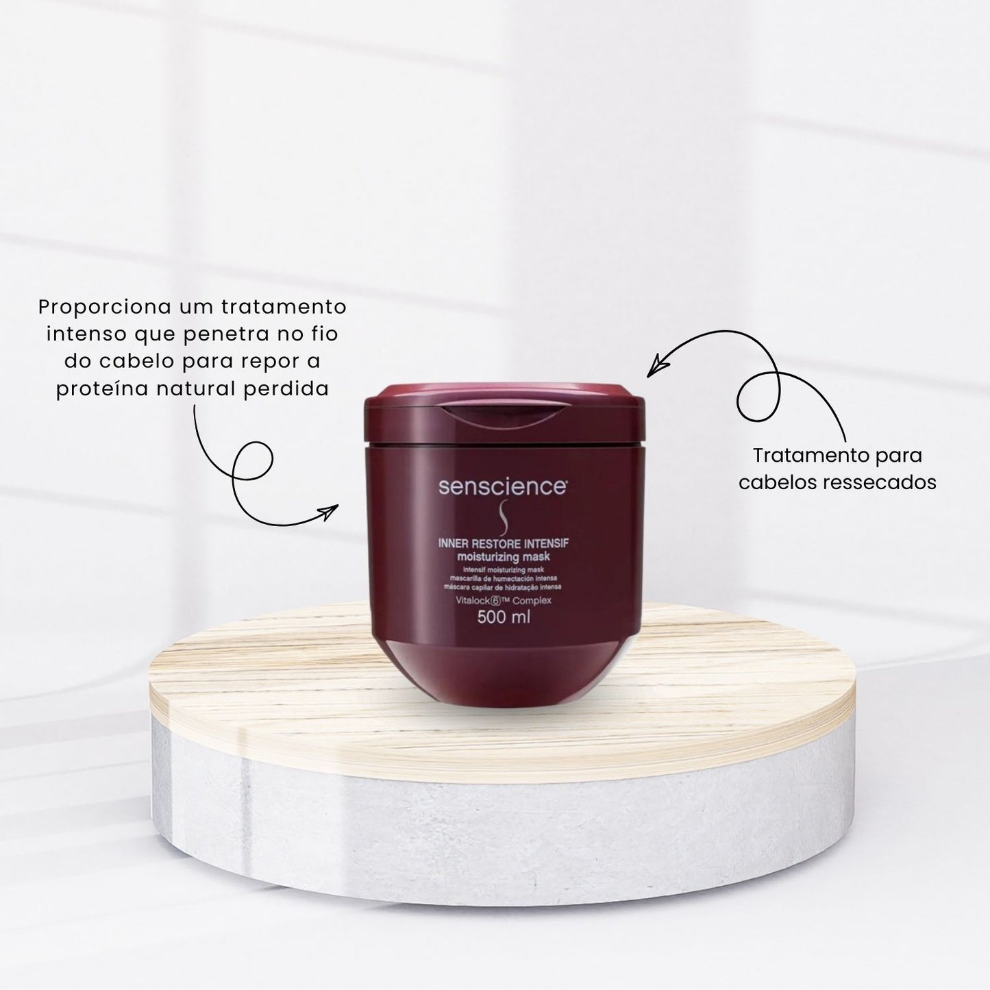 Kit Senscience True Hue Shampoo 280 ml + Condicionador 240 ml + Máscara Inner Hidratação 500 ml