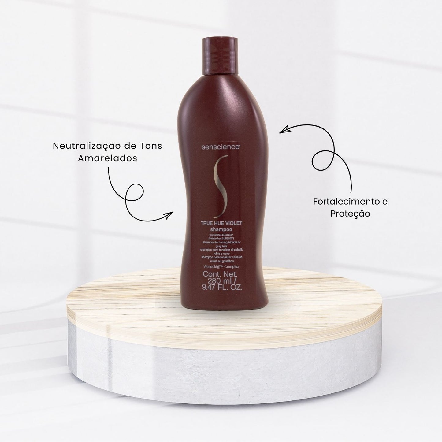Kit Senscience True Hue Violet Shampoo 280 ml + Condicionador 240 ml + Inner Restore Intensif 500 ml