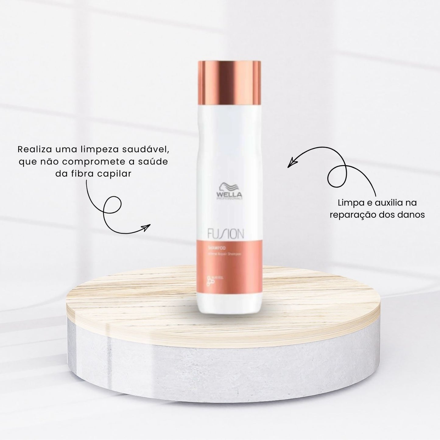 Kit Wella Fusion Shampoo 250 ml + Condicionador 200 ml