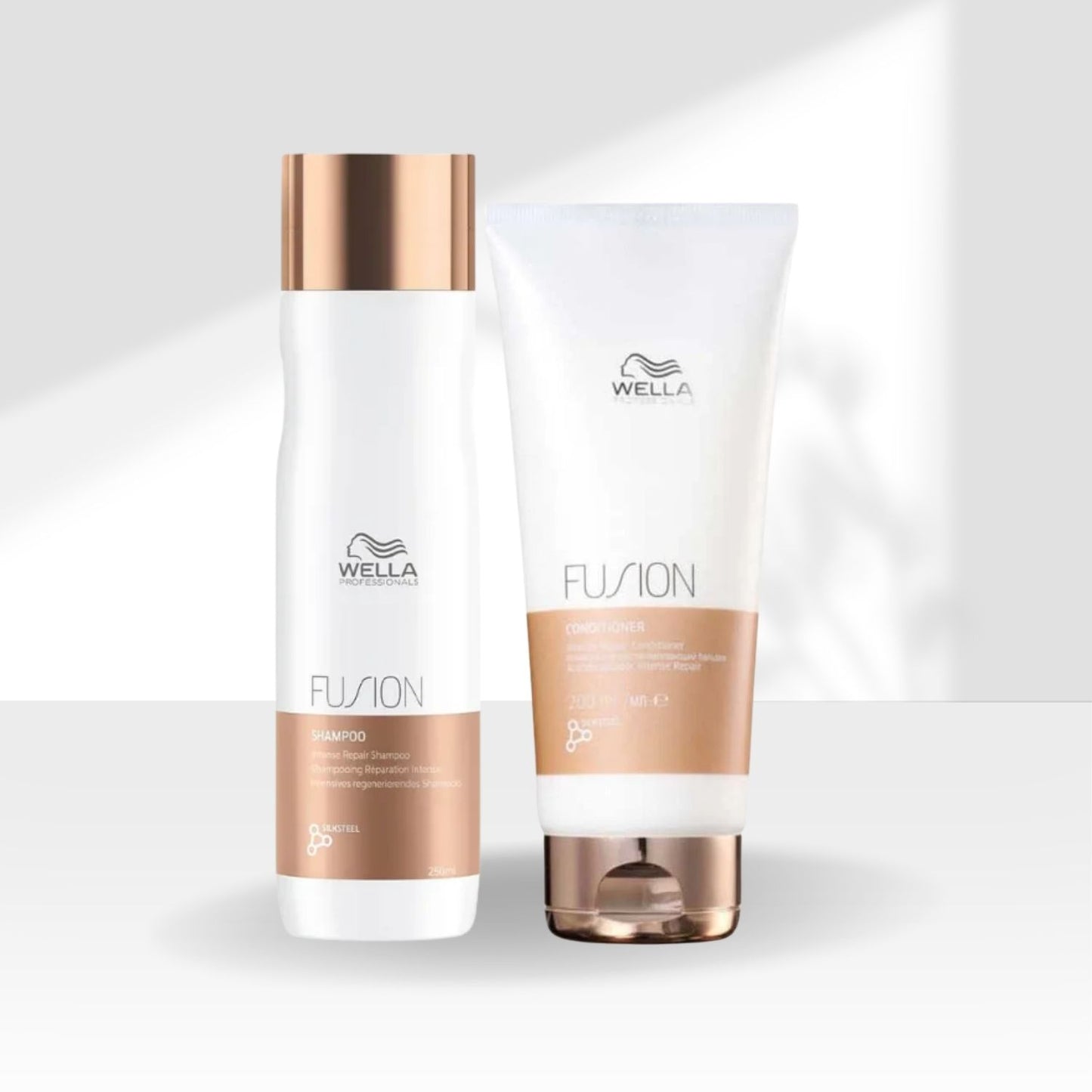 Kit Wella Fusion Shampoo 250 ml + Condicionador 200 ml