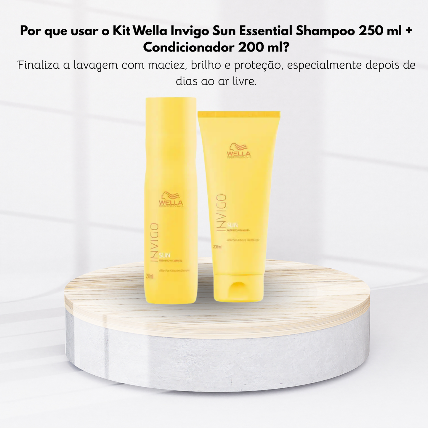 Kit Wella Invigo Sun Essential Shampoo 250 ml + Condicionador 200 ml