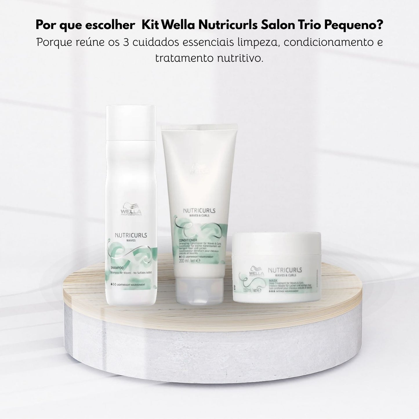 Kit Wella Nutricurls Salon Trio Pequeno