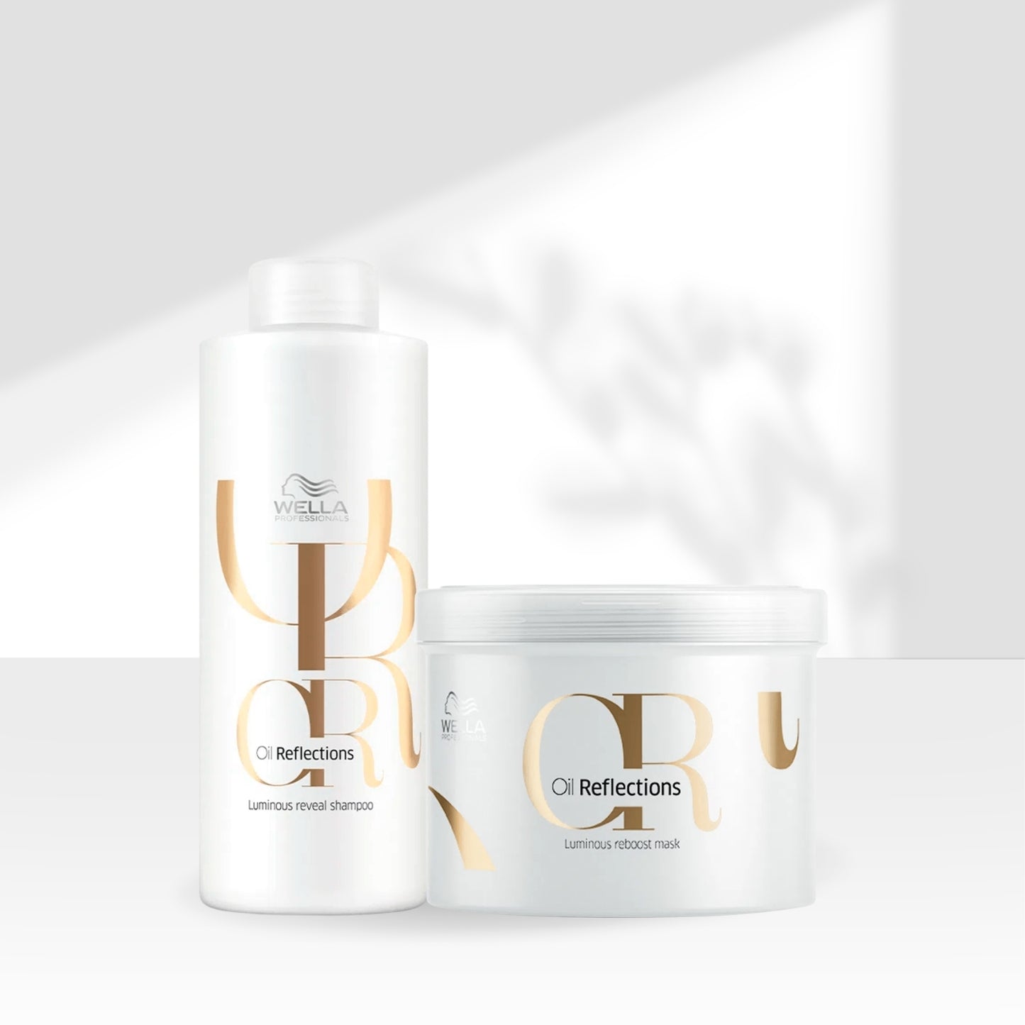 Kit Wella Oil Reflections Shampoo 1 Litro + Máscara 500 ml