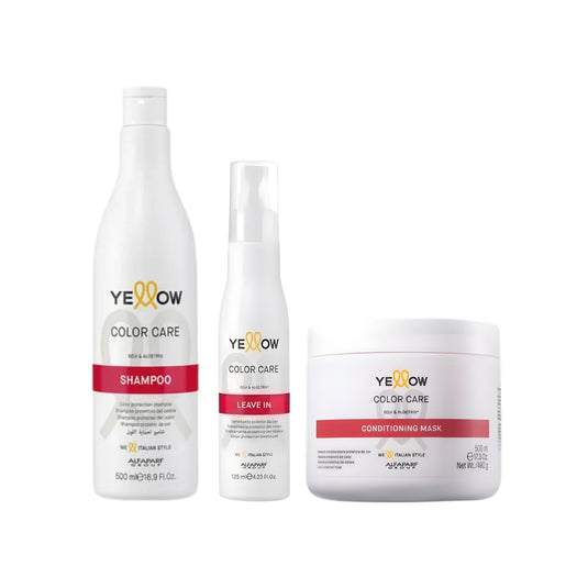 Kit Yellow Color Care Trio Shampoo 500 ml + Máscara 500 ml + Leave-in 125 ml