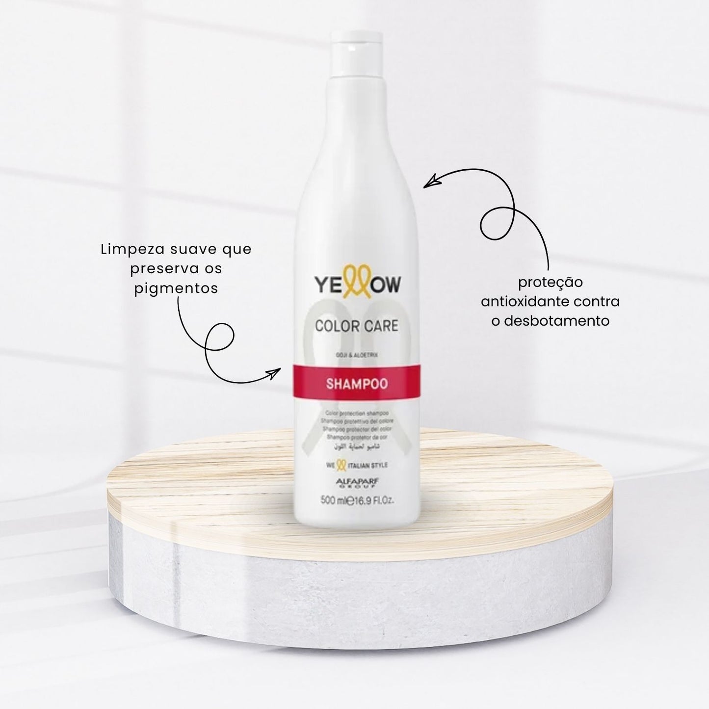 Kit Yellow Color Care Trio Shampoo 500 ml + Máscara 500 ml + Leave-in 125 ml