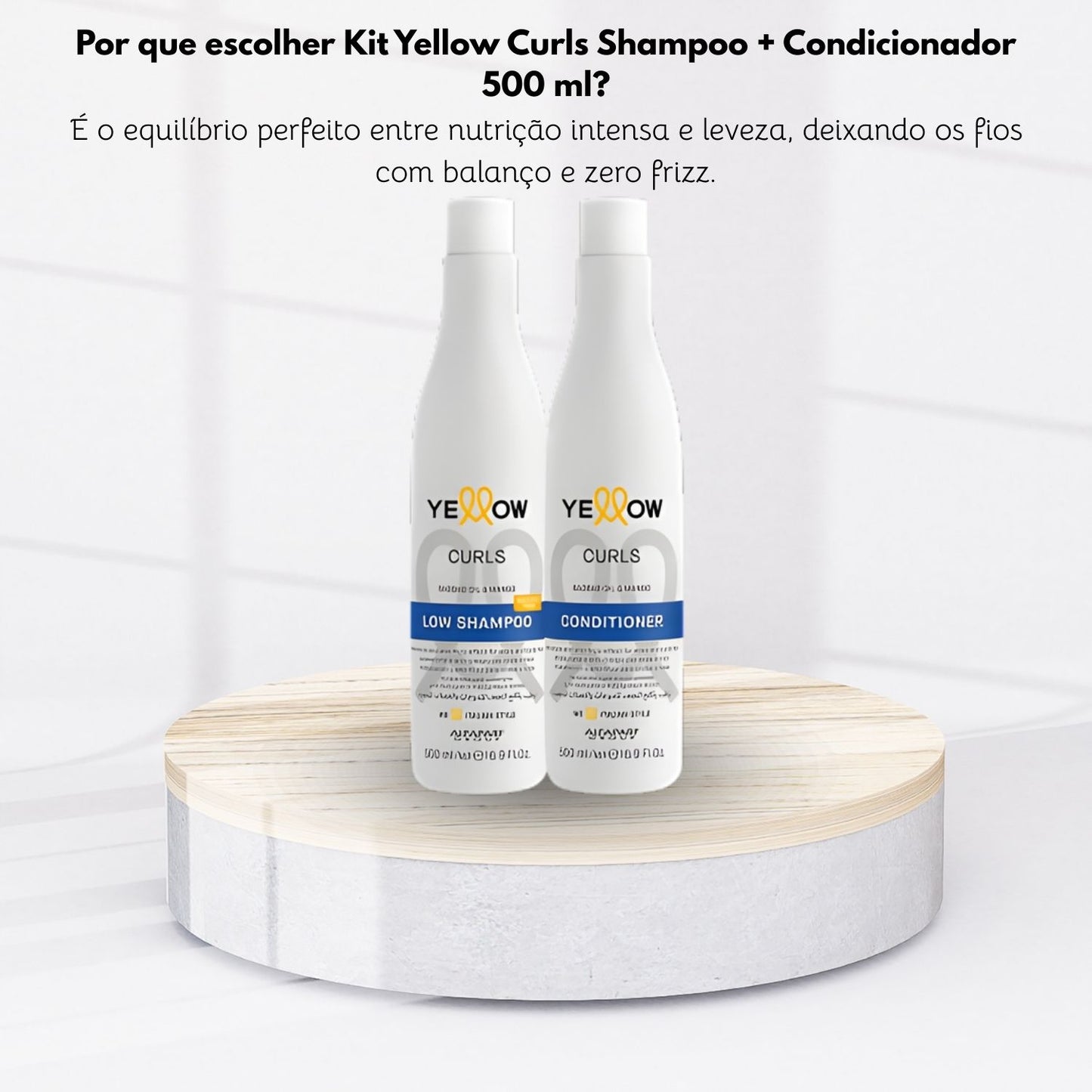 Kit Yellow Curls Shampoo + Condicionador 500 ml