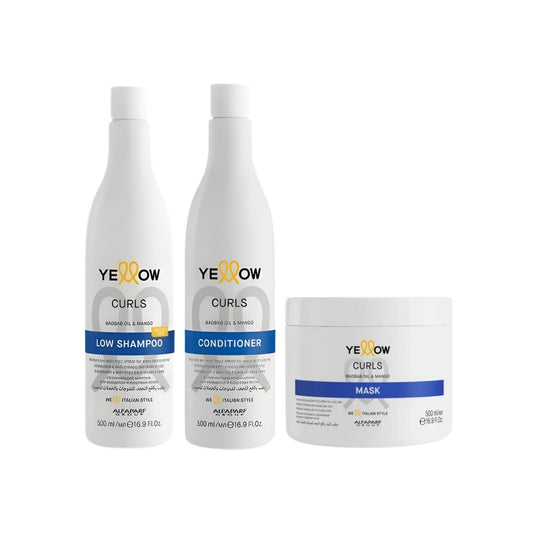 Kit Yellow Curls Trio Shampoo + Condicionador + Máscara