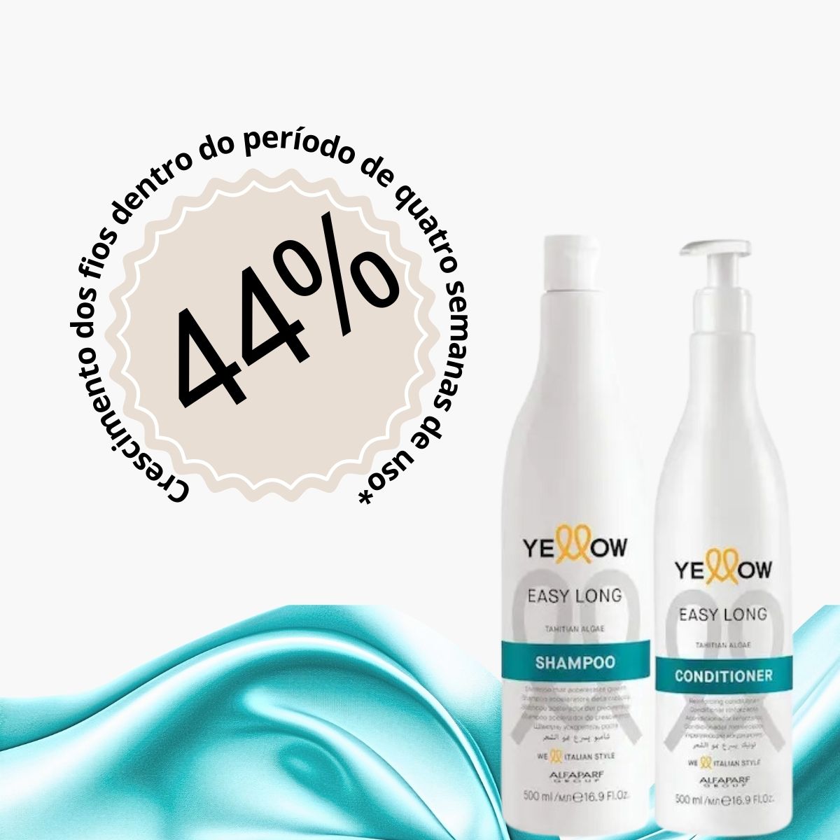 Kit Yellow Easy Long Shampoo 500 ml + Condicionador 500 ml