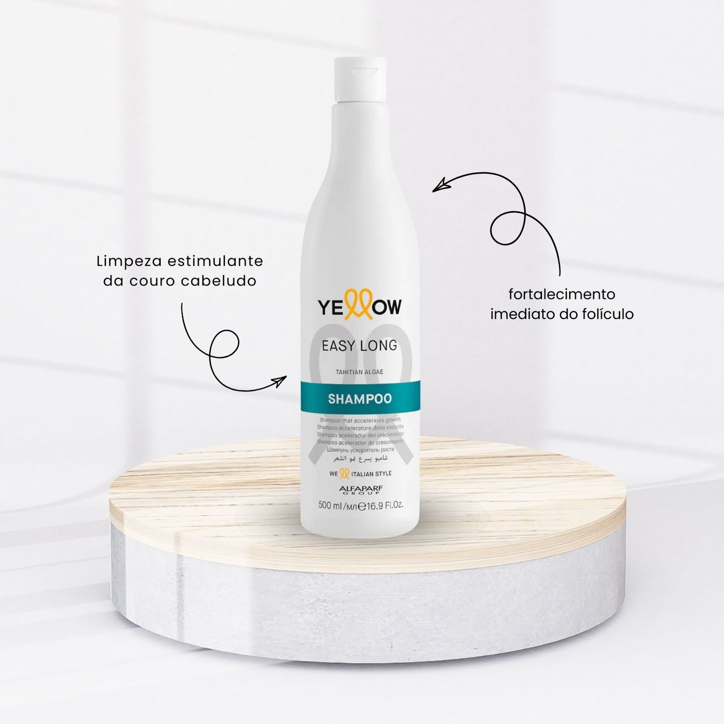 Kit Yellow Easy Long Shampoo 500 ml + Tônico 125 ml