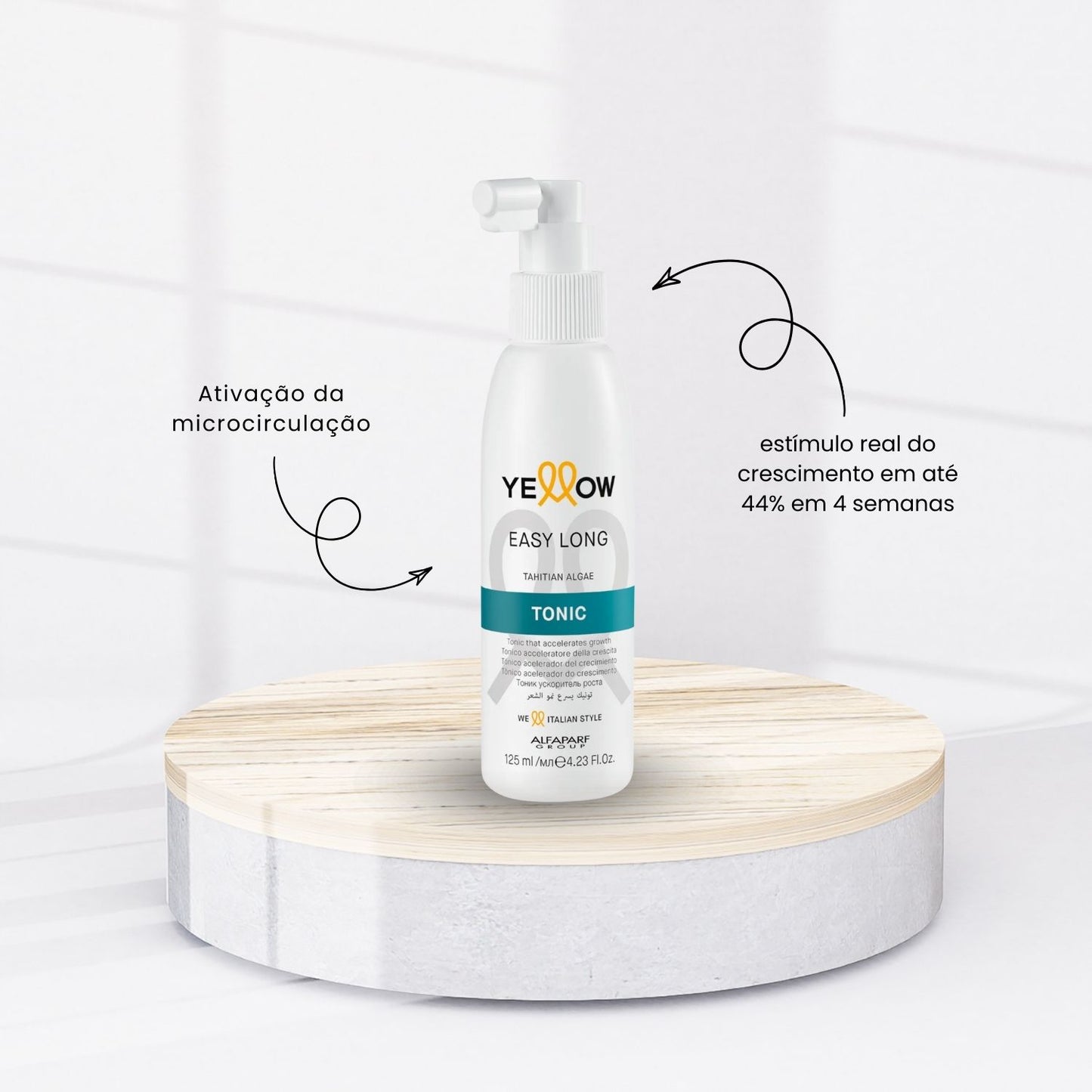 Kit Yellow Easy Long Shampoo 500 ml + Tônico 125 ml
